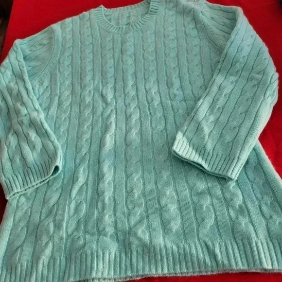 Womans Pale  Blue Turtleneck Pullover Sweater Long Sleeve Soft NWOT - Picture 2 of 8